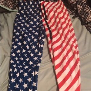 American Flag sweatpants.